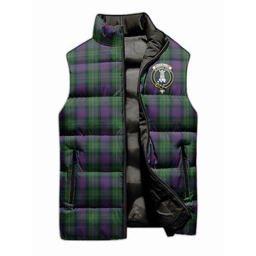 MacCallum (McCallum) Tartan Sleeveless Puffer Jacket with Family Crest