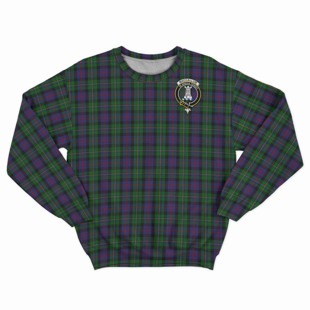 MacCallum (McCallum) Tartan Sweatshirt with Family Crest - Tartan Vibes Clothing