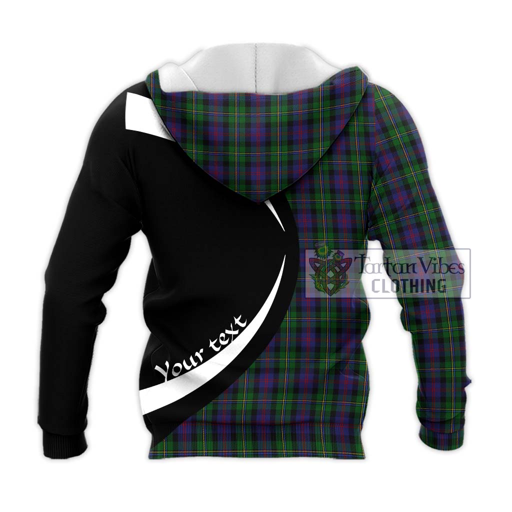 MacCallum (McCallum) Tartan Knitted Hoodie with Family Crest Circle Style - Tartan Vibes Clothing