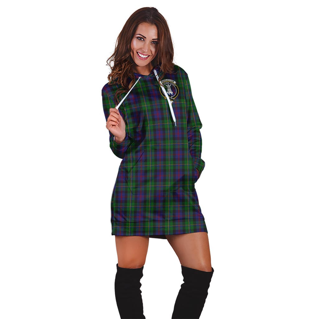 MacCallum (McCallum) Tartan Hoodie Dress with Family Crest - Tartan Vibes Clothing