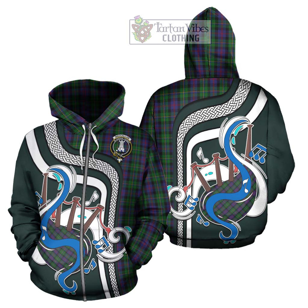 MacCallum (McCallum) Tartan Hoodie with Epic Bagpipe Style - Tartanvibesclothing Shop