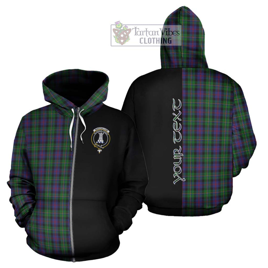 MacCallum (McCallum) Tartan Hoodie with Family Crest and Half Of Me Style - Tartanvibesclothing Shop