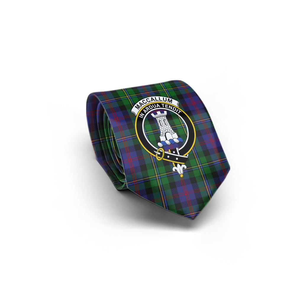 MacCallum (McCallum) Tartan Classic Necktie with Family Crest - Tartan Vibes Clothing