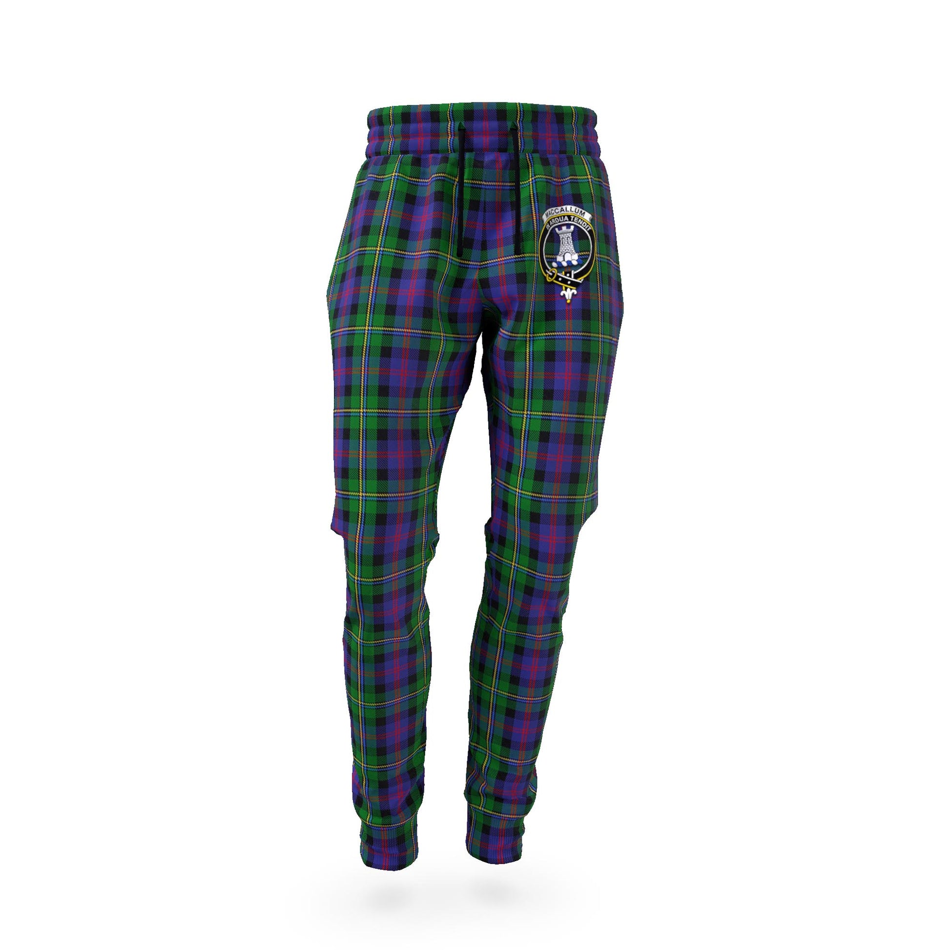 MacCallum (McCallum) Tartan Joggers Pants with Family Crest - Tartan Vibes Clothing