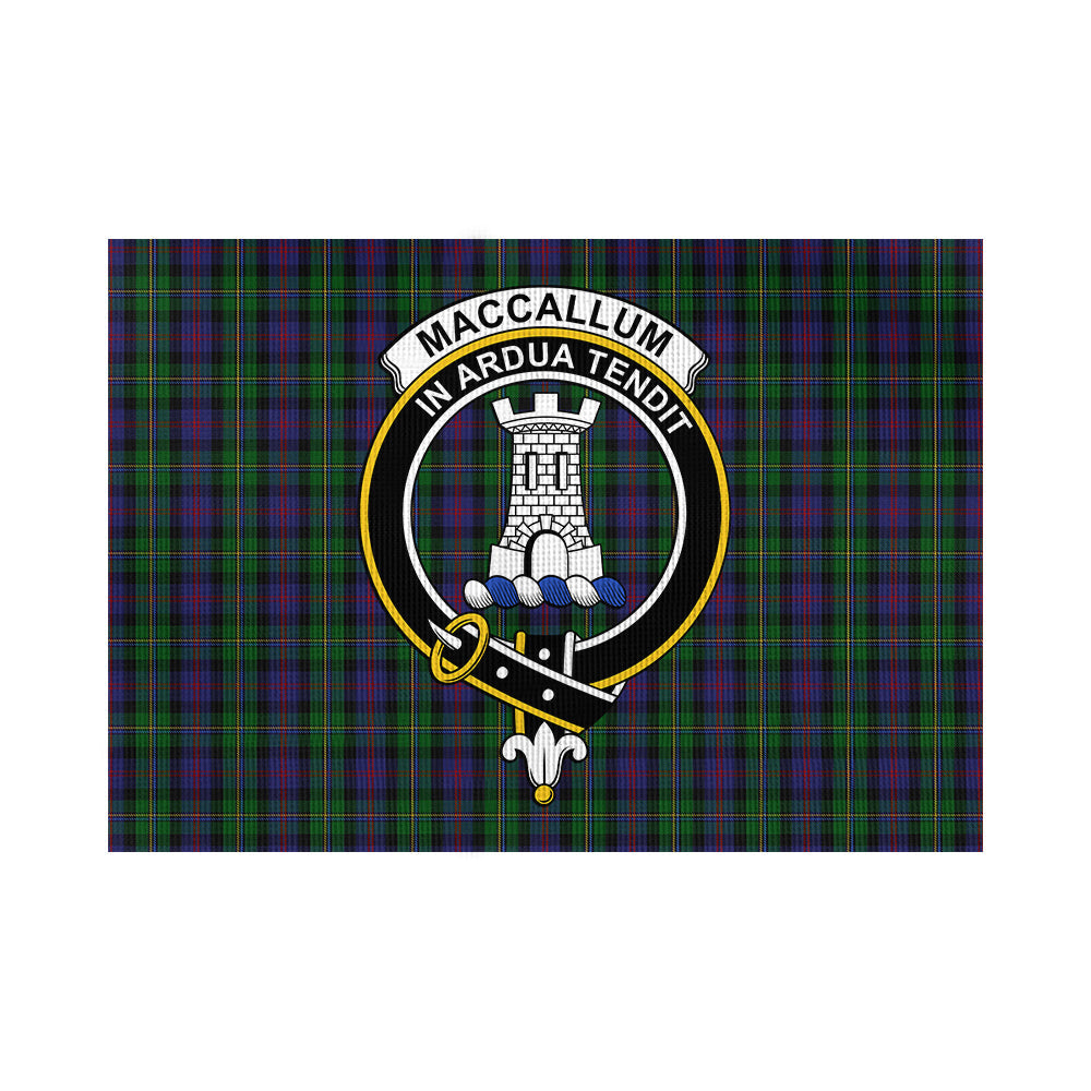 MacCallum (McCallum) Tartan Flag with Family Crest - Tartan Vibes Clothing