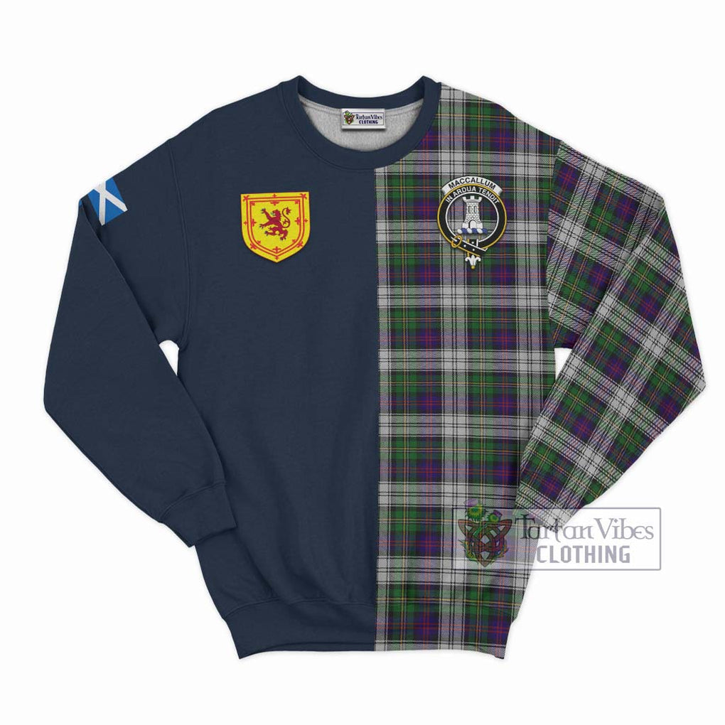 Tartan Vibes Clothing MacCallum Dress Tartan Sweatshirt with Scottish Lion Royal Arm Half Style