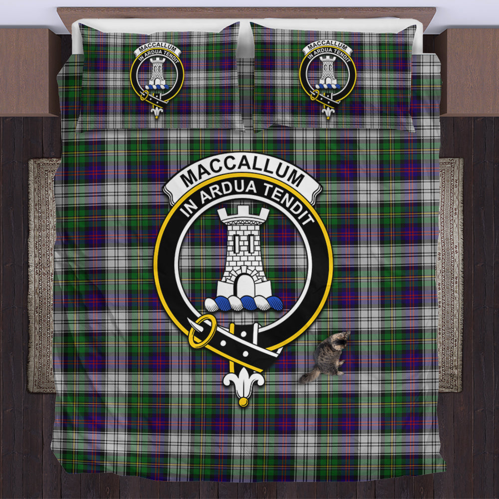 MacCallum Dress Tartan Bedding Set with Family Crest US Bedding Set - Tartan Vibes Clothing