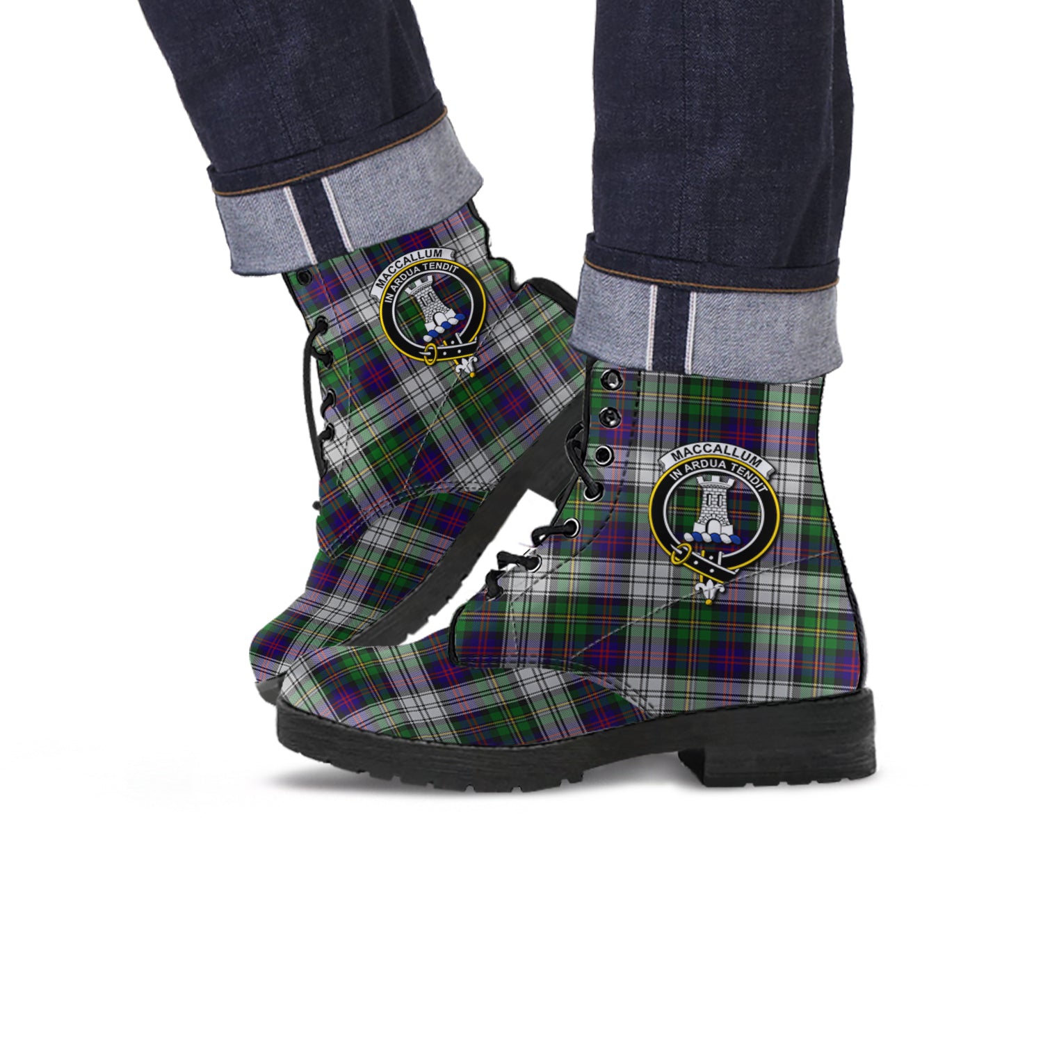 maccallum-dress-tartan-leather-boots-with-family-crest