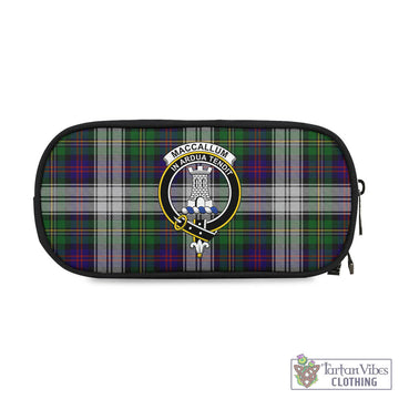 MacCallum Dress Tartan Pen and Pencil Case with Family Crest