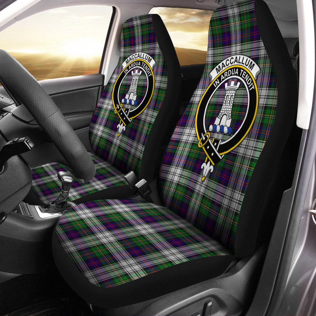 MacCallum Dress Tartan Car Seat Cover with Family Crest One Size - Tartanvibesclothing