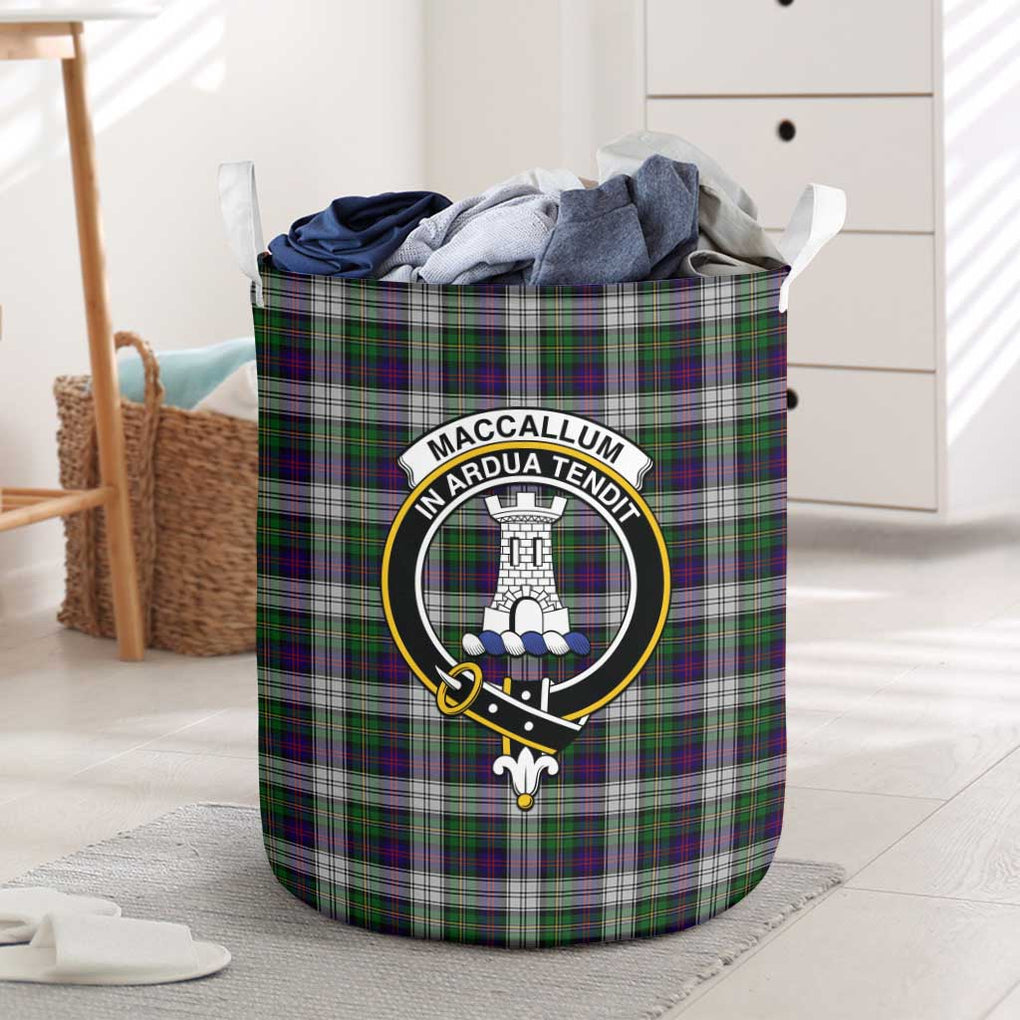 MacCallum Dress Tartan Laundry Basket with Family Crest One Size - Tartanvibesclothing Shop