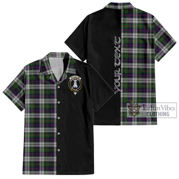 MacCallum Dress Tartan Short Sleeve Button Shirt with Family Crest and Half Of Me Style