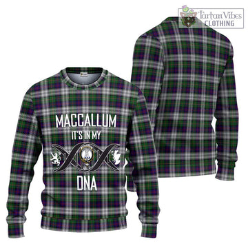 MacCallum Dress Tartan Ugly Sweater with Family Crest DNA In Me Style