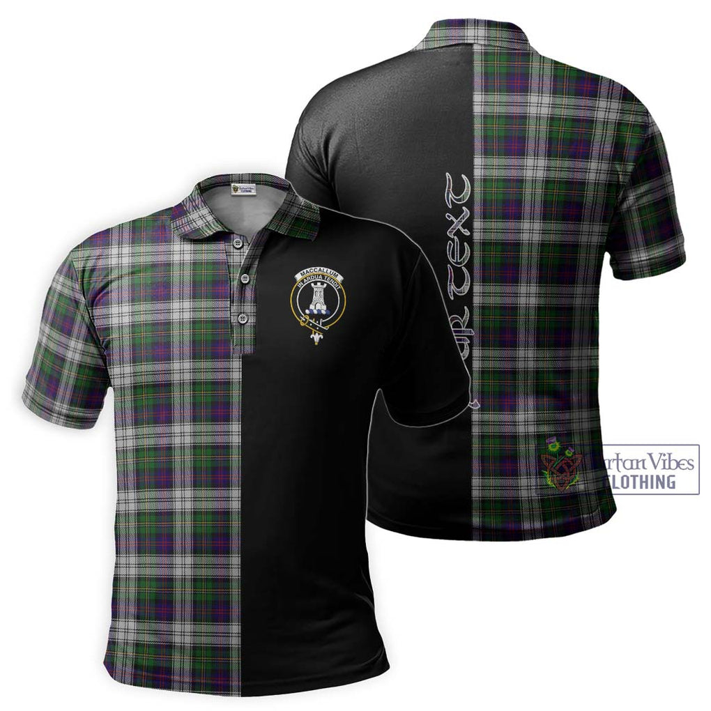 MacCallum Dress Tartan Polo Shirt with Family Crest and Half Of Me Style Kid - Tartanvibesclothing Shop