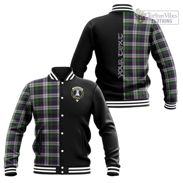 MacCallum Dress Tartan Baseball Jacket with Family Crest and Half Of Me Style