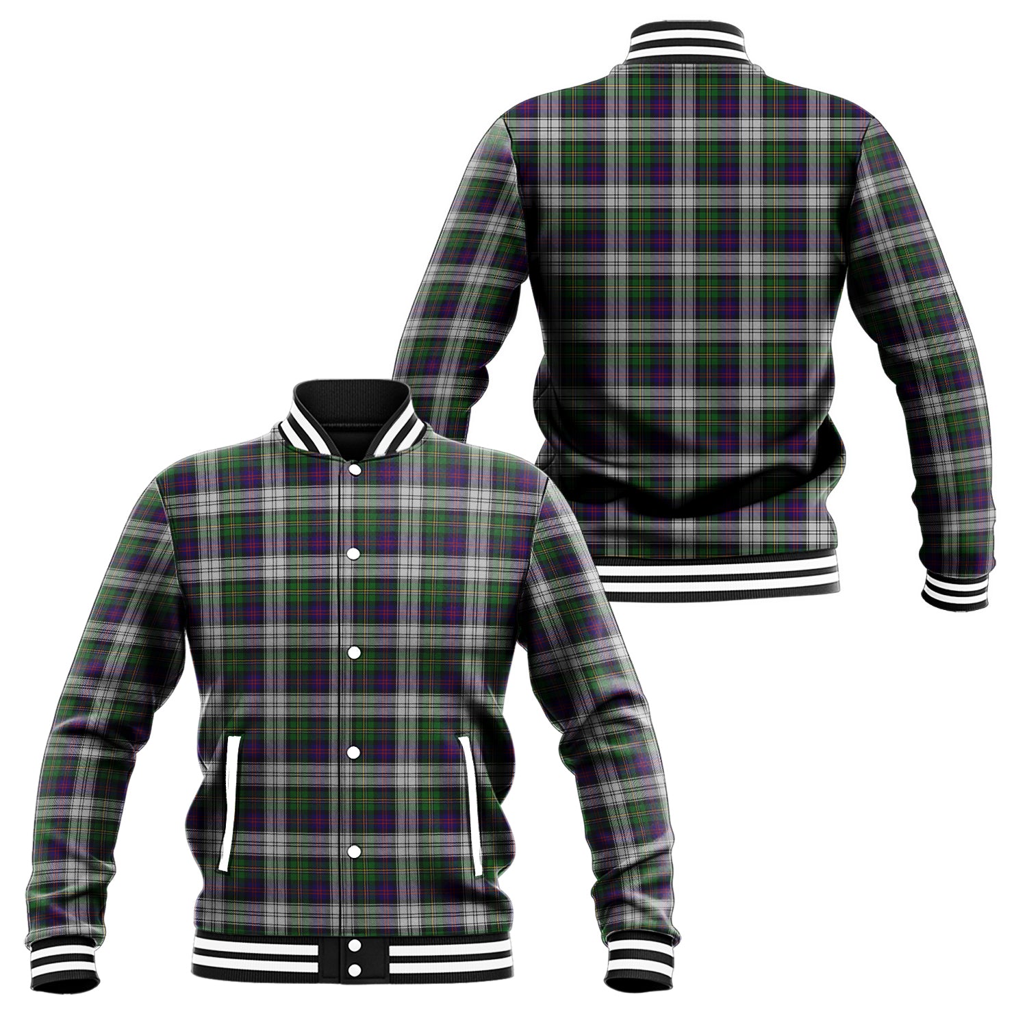 MacCallum Dress Tartan Baseball Jacket Unisex - Tartan Vibes Clothing