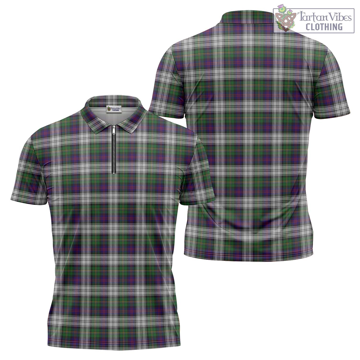 Tartan Vibes Clothing MacCallum Dress Tartan Zipper Polo Shirt