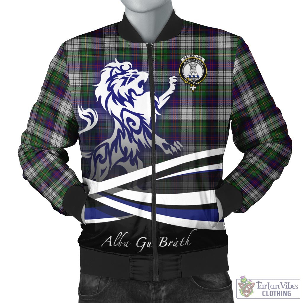 Tartan Vibes Clothing MacCallum Dress Tartan Bomber Jacket with Alba Gu Brath Regal Lion Emblem