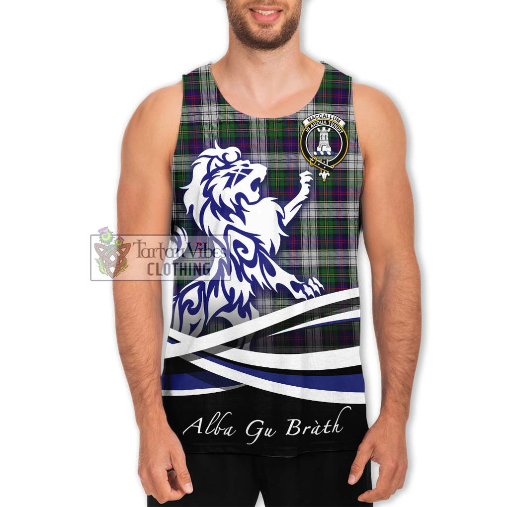 MacCallum Dress Tartan Men's Tank Top with Alba Gu Brath Regal Lion Emblem Men - Tartanvibesclothing Shop