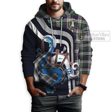 MacCallum Dress Tartan Hoodie with Epic Bagpipe Style