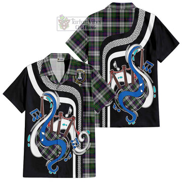 MacCallum Dress Tartan Short Sleeve Button Shirt with Epic Bagpipe Style