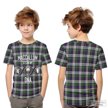 MacCallum Dress Tartan Kid T-Shirt with Family Crest DNA In Me Style