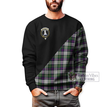 MacCallum Dress Tartan Sweatshirt with Family Crest and Military Logo Style