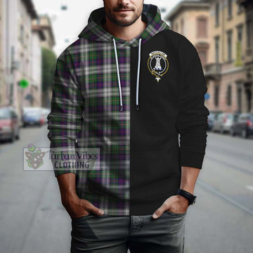 MacCallum Dress Tartan Hoodie with Family Crest and Half Of Me Style