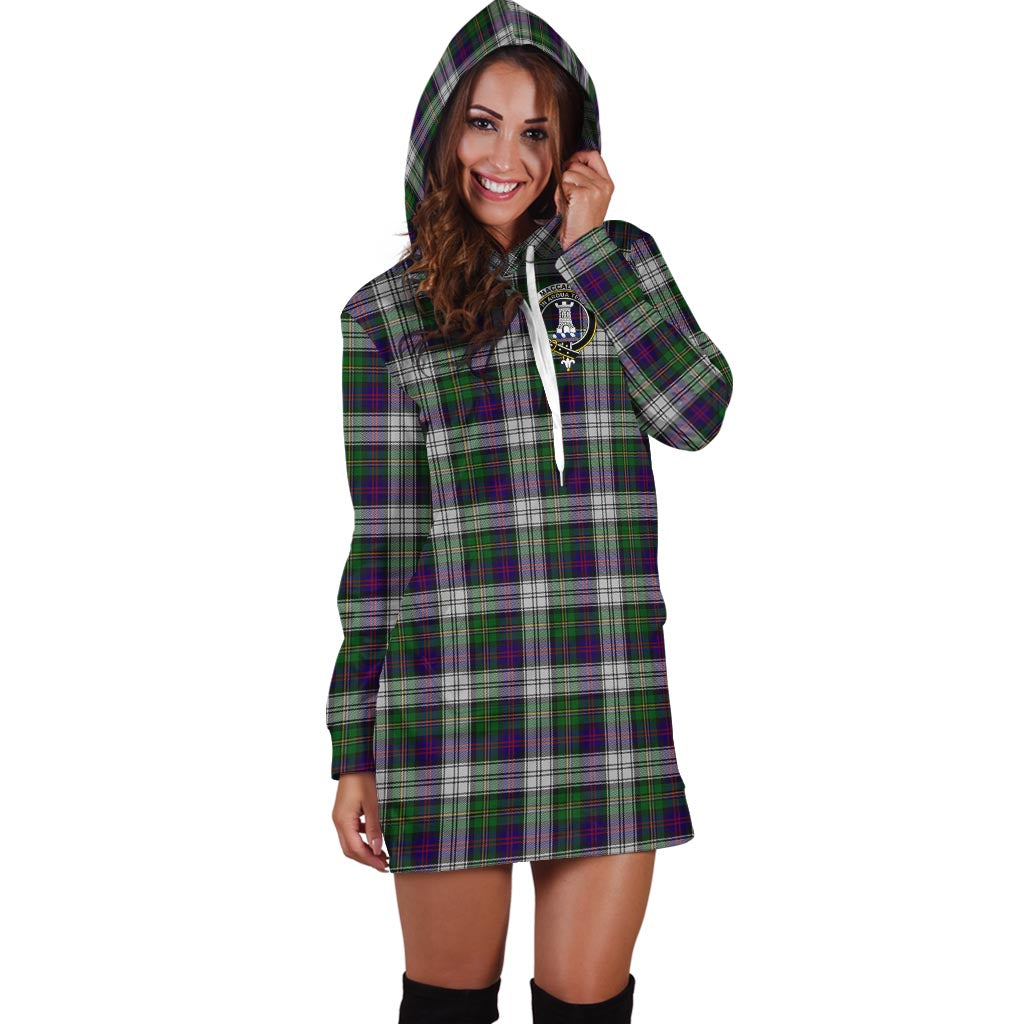 MacCallum Dress Tartan Hoodie Dress with Family Crest - Tartan Vibes Clothing