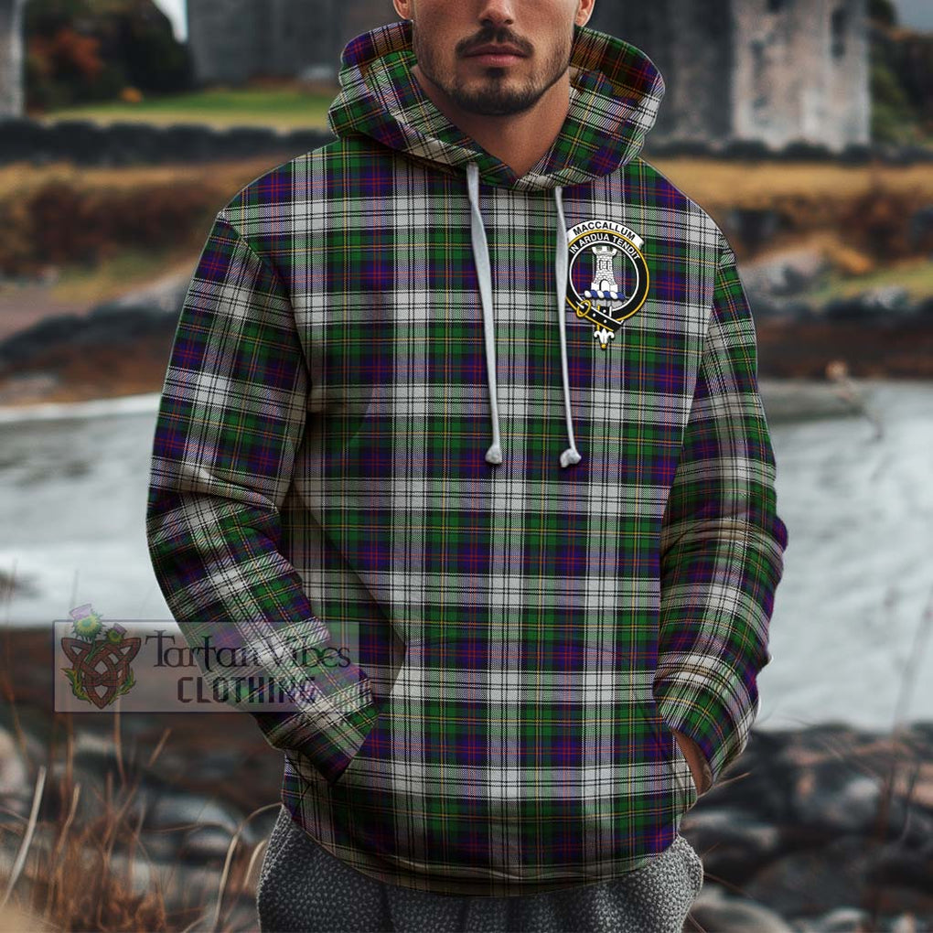 MacCallum Dress Tartan Cotton Hoodie with Family Crest Pullover Hoodie XS - Tartan Vibes Clothing