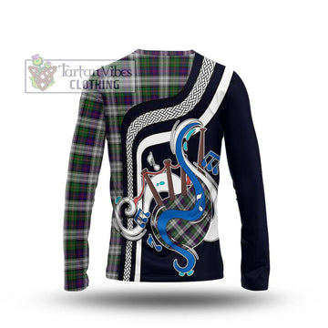 MacCallum Dress Tartan Long Sleeve T-Shirt with Epic Bagpipe Style