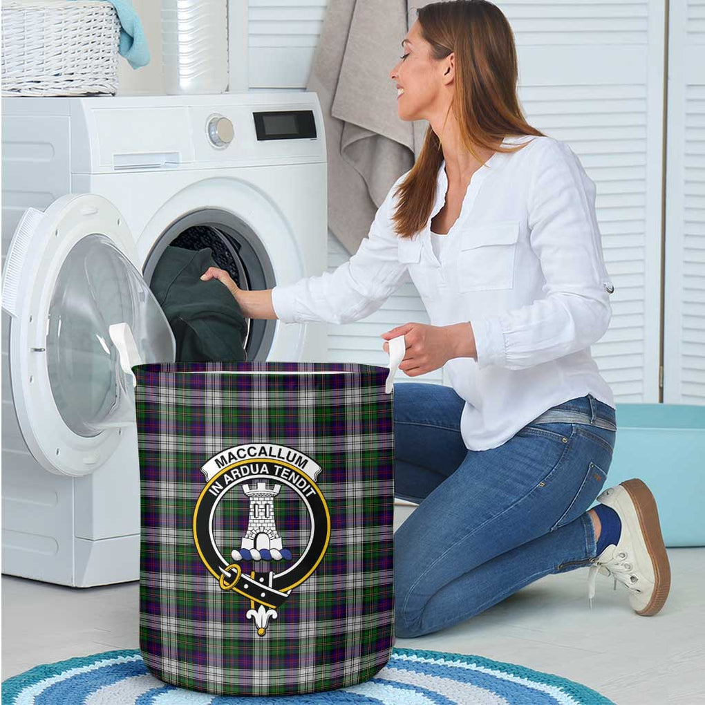 MacCallum Dress Tartan Laundry Basket with Family Crest - Tartanvibesclothing Shop