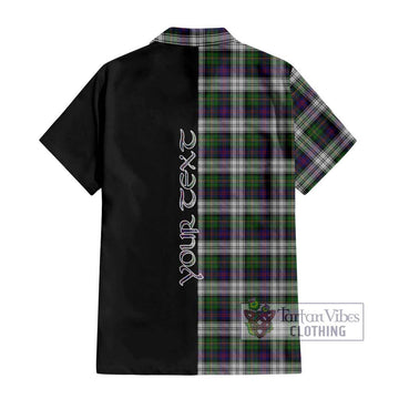 MacCallum Dress Tartan Short Sleeve Button Shirt with Family Crest and Half Of Me Style