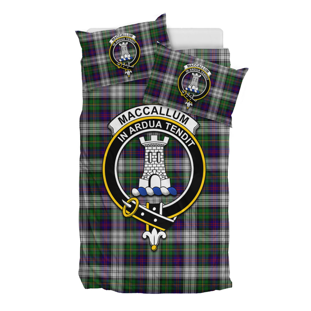 MacCallum Dress Tartan Bedding Set with Family Crest - Tartan Vibes Clothing