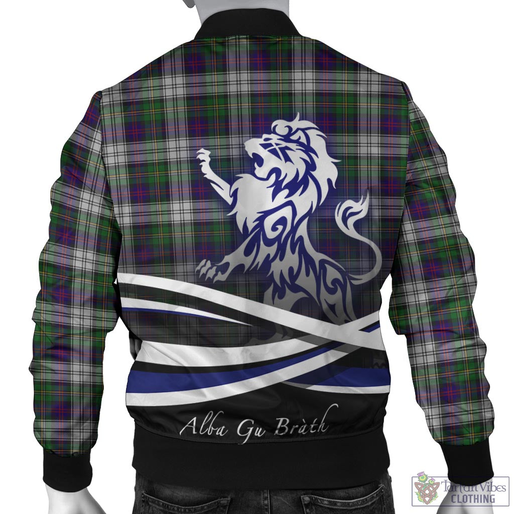 Tartan Vibes Clothing MacCallum Dress Tartan Bomber Jacket with Alba Gu Brath Regal Lion Emblem