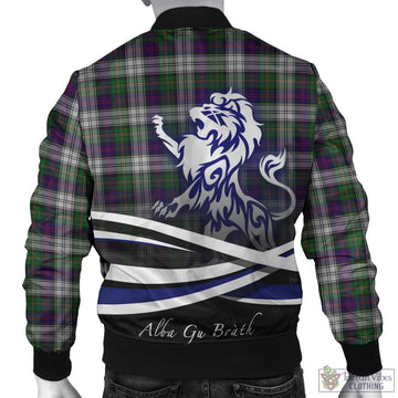 MacCallum Dress Tartan Bomber Jacket with Alba Gu Brath Regal Lion Emblem