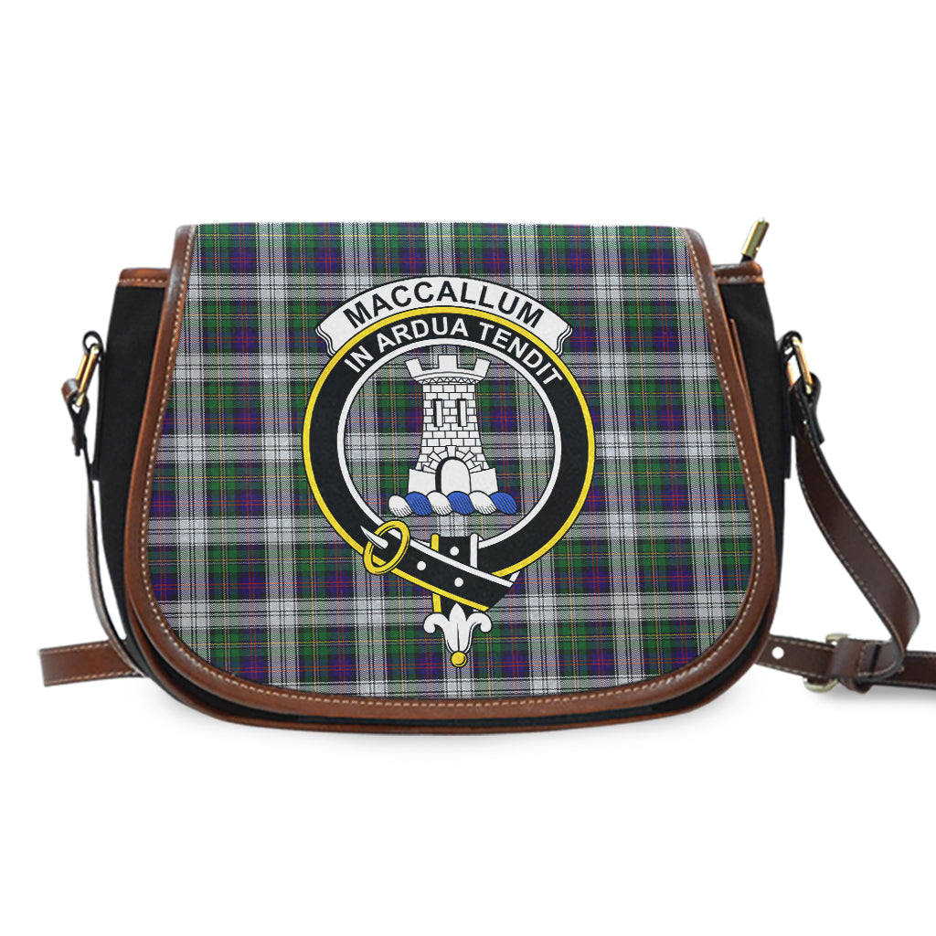 MacCallum Dress Tartan Saddle Bag with Family Crest - Tartan Vibes Clothing