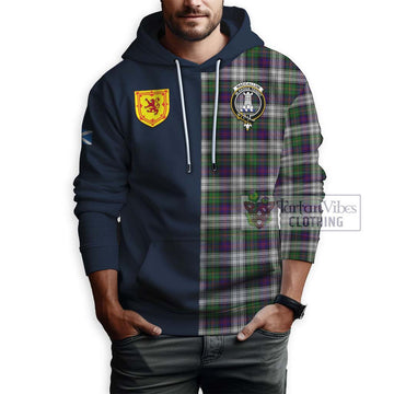 MacCallum Dress Tartan Hoodie Alba with Scottish Lion Royal Arm Half Style