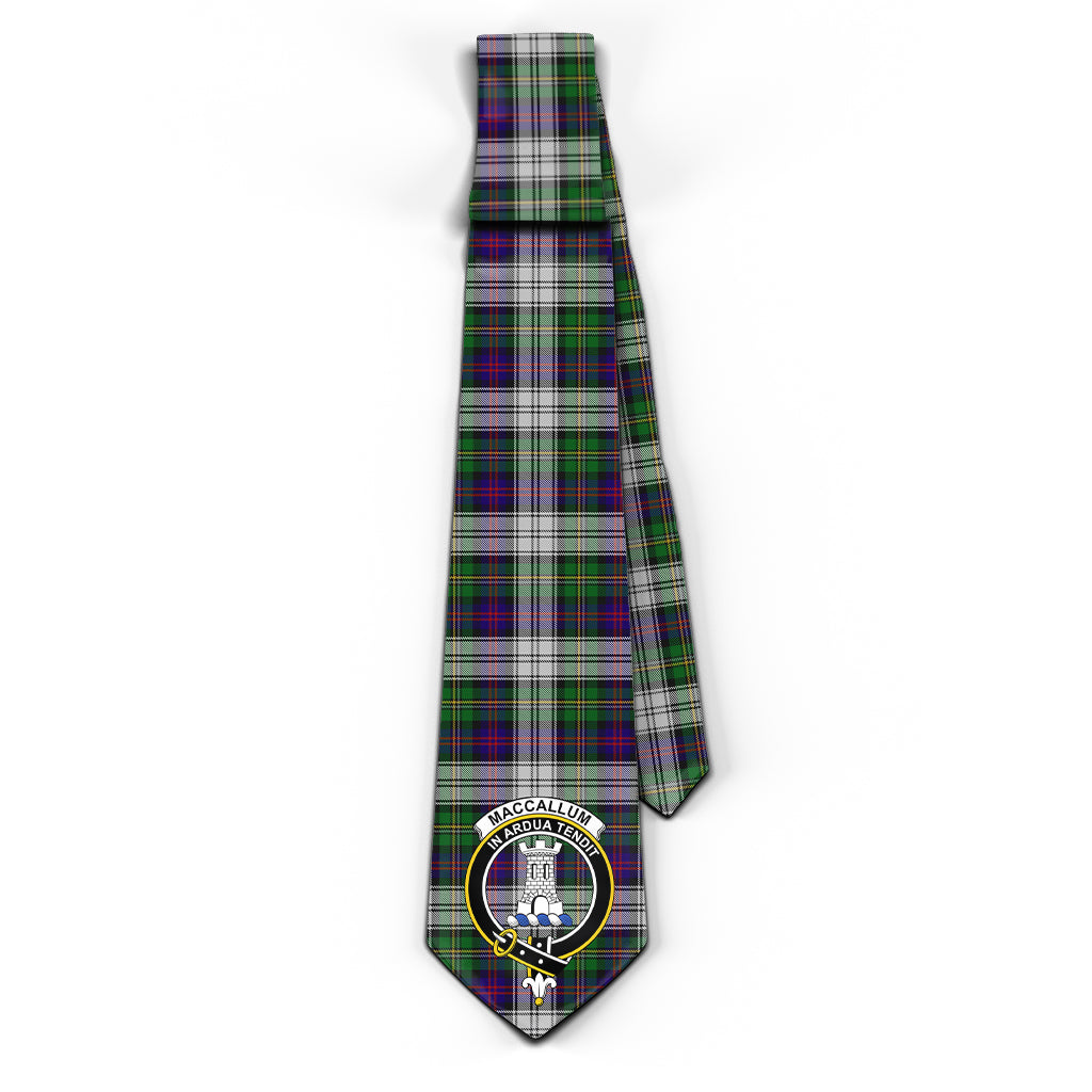 MacCallum Dress Tartan Classic Necktie with Family Crest - Tartan Vibes Clothing