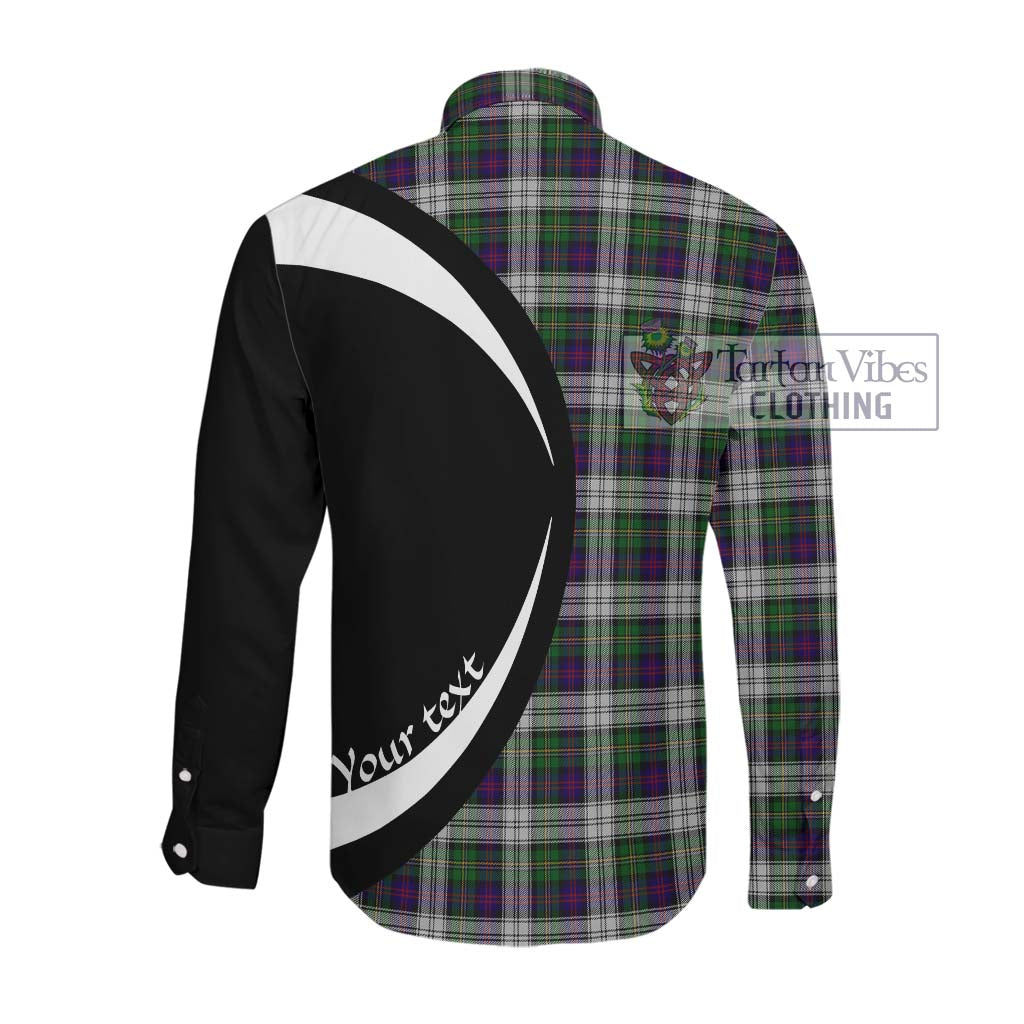 MacCallum Dress Tartan Long Sleeve Button Up with Family Crest Circle Style Men's Shirt - Tartan Vibes Clothing