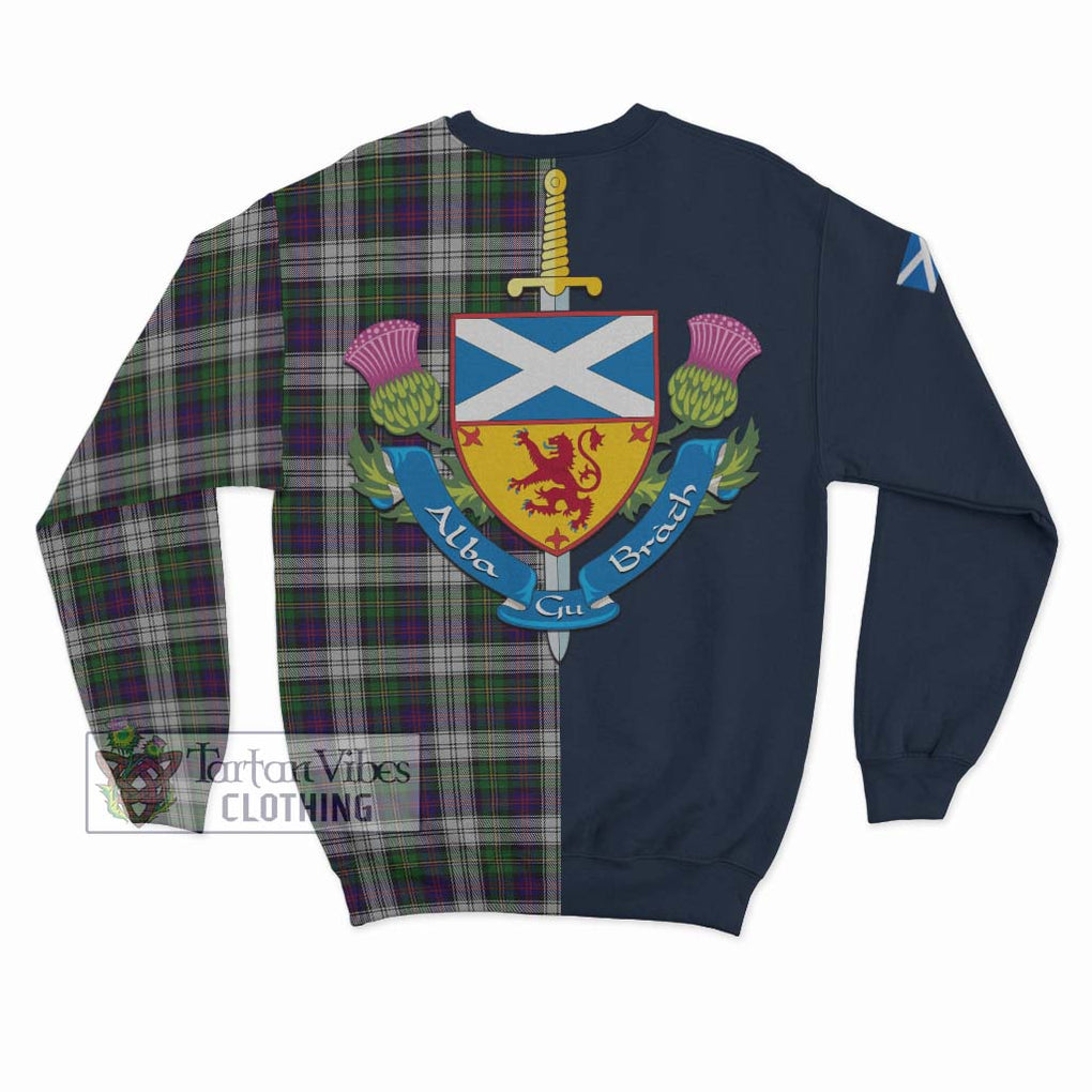 Tartan Vibes Clothing MacCallum Dress Tartan Sweatshirt with Scottish Lion Royal Arm Half Style