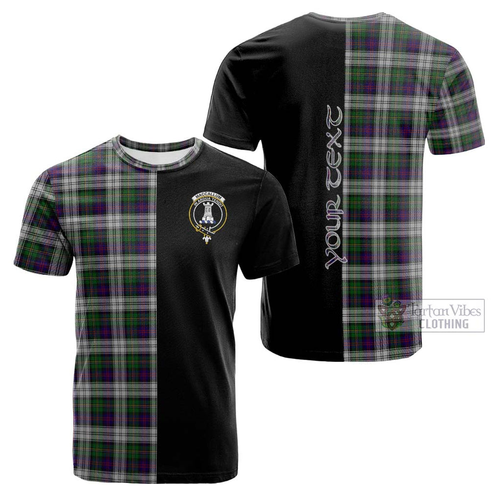 Tartan Vibes Clothing MacCallum Dress Tartan Cotton T-shirt with Family Crest and Half Of Me Style