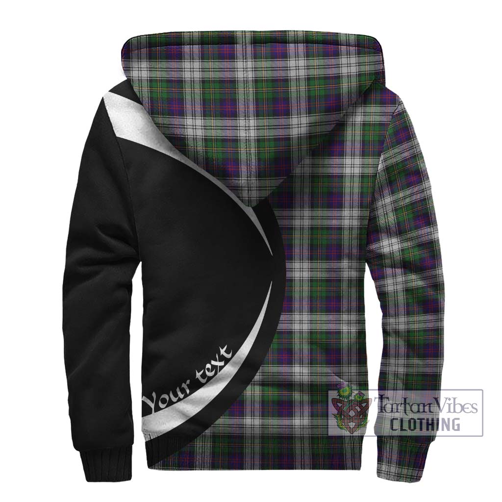 MacCallum Dress Tartan Sherpa Hoodie with Family Crest Circle Style - Tartan Vibes Clothing