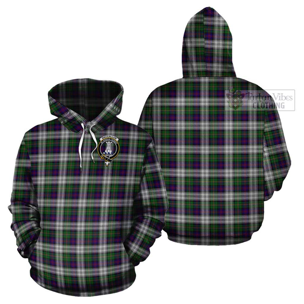 MacCallum Dress Tartan Cotton Hoodie with Family Crest Pullover Hoodie - Tartan Vibes Clothing