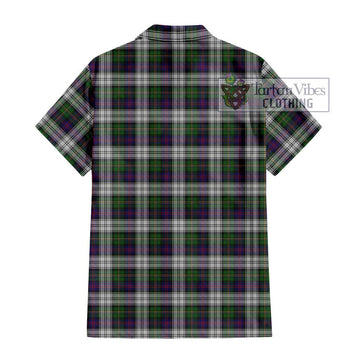 MacCallum Dress Tartan Short Sleeve Button Shirt with Family Crest DNA In Me Style