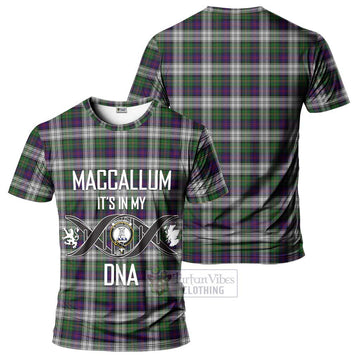 MacCallum Dress Tartan T-Shirt with Family Crest DNA In Me Style