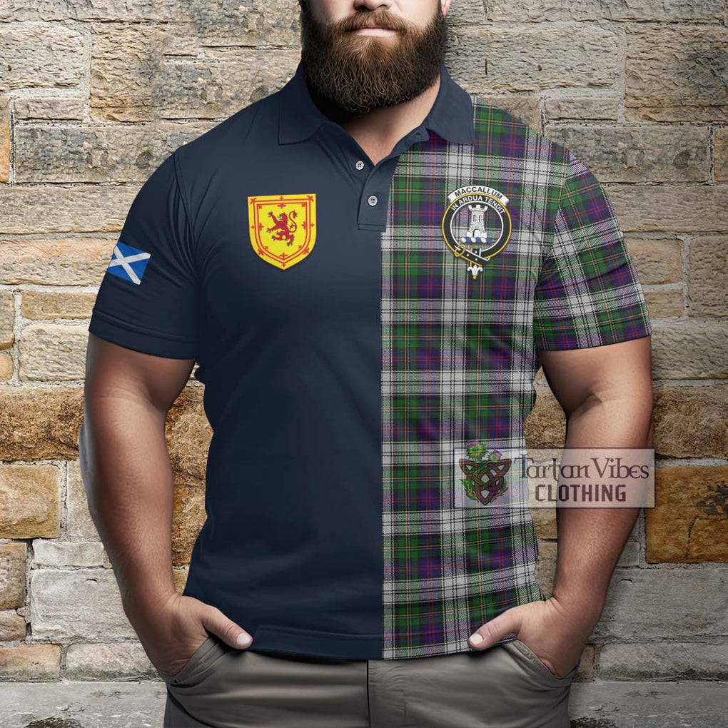 Tartan Vibes Clothing MacCallum Dress Tartan Polo Shirt with Scottish Lion Royal Arm Half Style