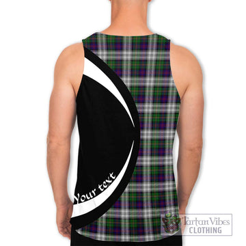 MacCallum Dress Tartan Men's Tank Top with Family Crest Circle Style