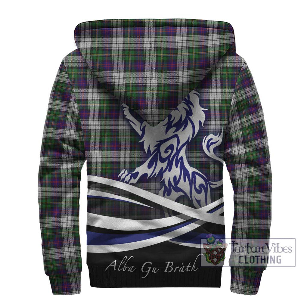 MacCallum Dress Tartan Sherpa Hoodie with Alba Gu Brath Regal Lion Emblem - Tartanvibesclothing Shop