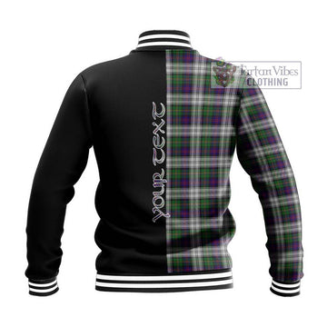 MacCallum Dress Tartan Baseball Jacket with Family Crest and Half Of Me Style